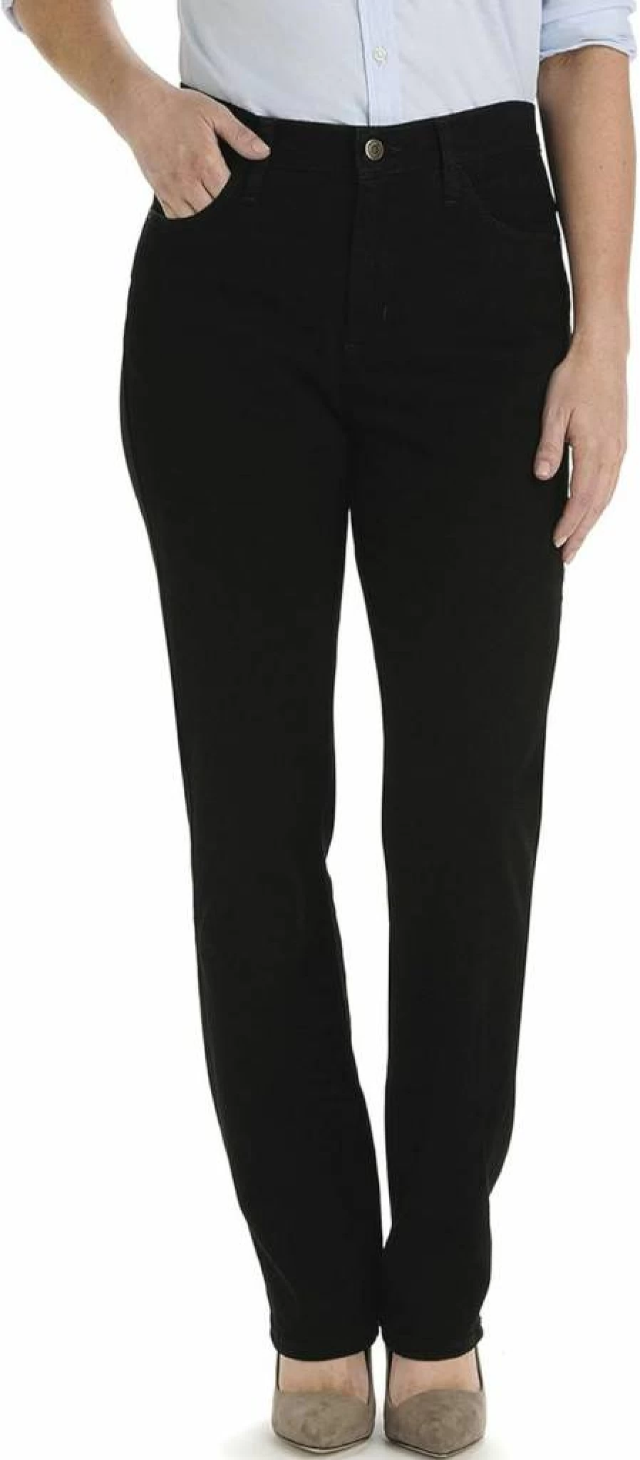 Lee Women's Relaxed Fit Straight Leg Jeans - Comfortable & Stylish Denim Pants for Everyday Wear