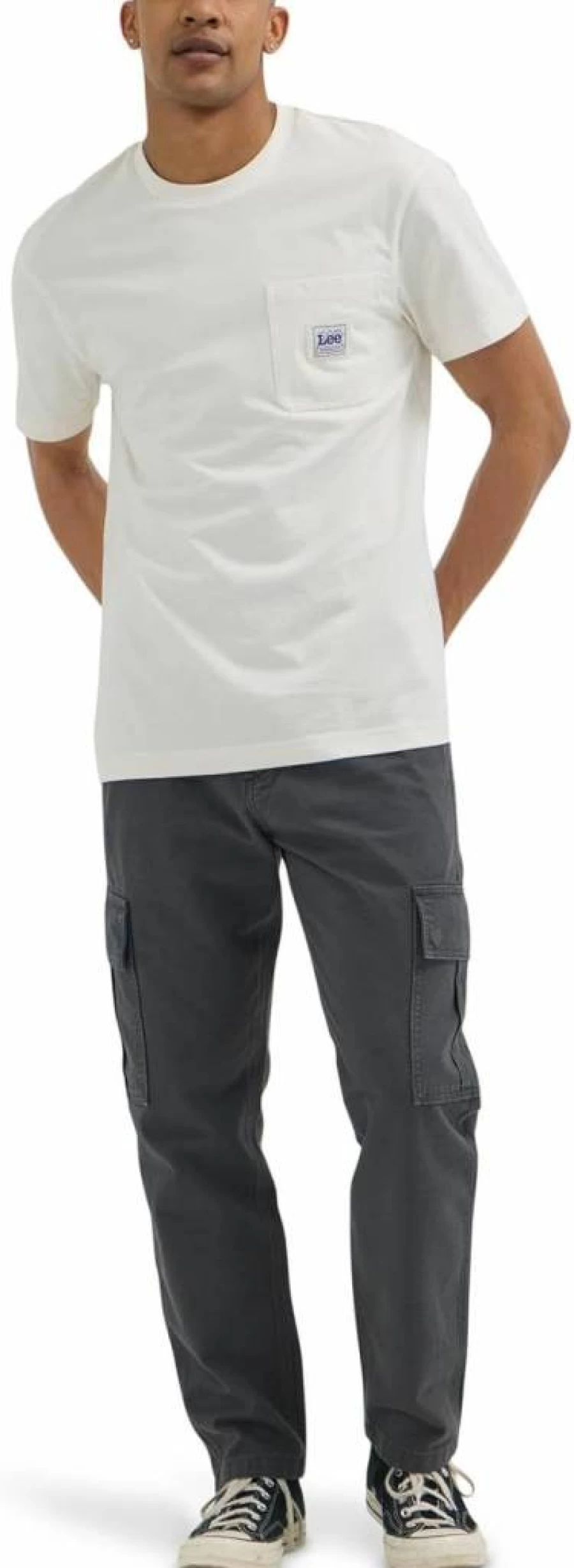 Lee Men's Classic Workwear Short Sleeve T-Shirt - Durable Cotton Crewneck Tee for Work & Casual Wear