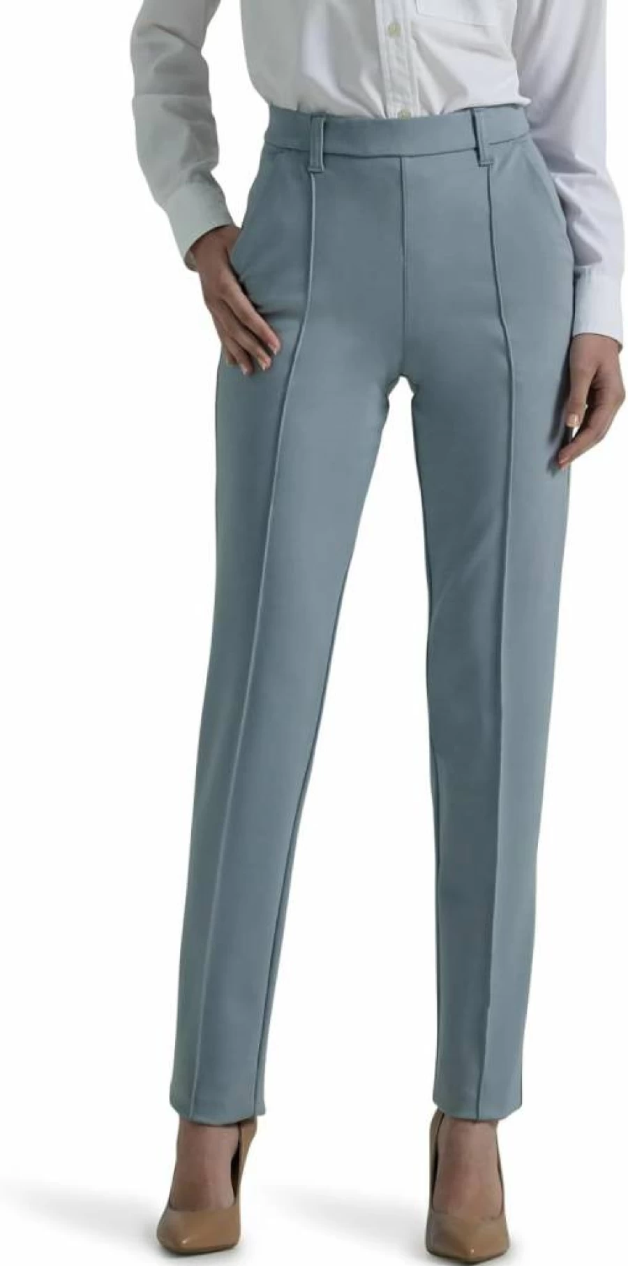 Lee Women's Straight Leg Comfort Pants - Ultra Lux Soft Everyday Wear