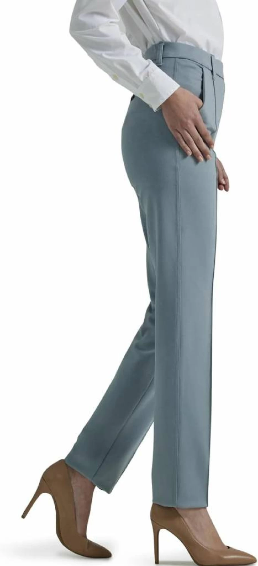 Lee Women's Straight Leg Comfort Pants - Ultra Lux Soft Everyday Wear