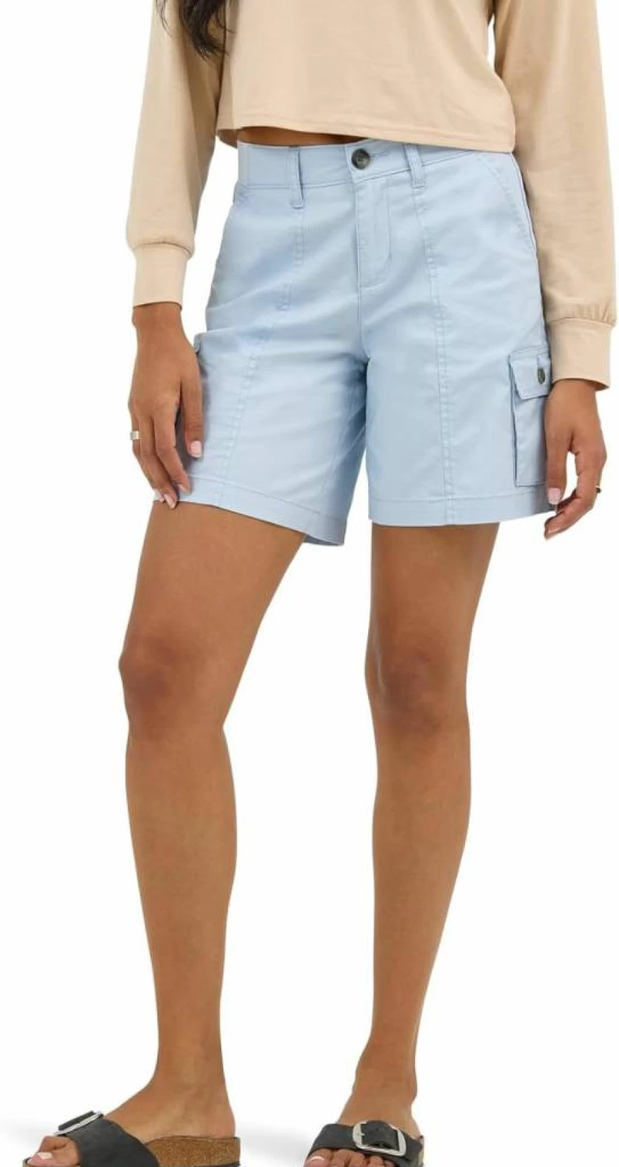 Lee Women's Comfort Flex Cargo Shorts - Ultra Lux Stretch Travel & Casual Wear