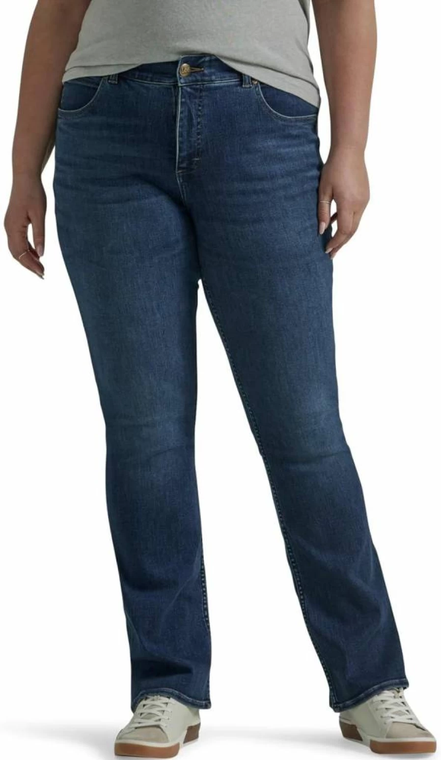 Lee Women's Plus Size Bootcut Jeans - Ultra Lux Comfort & Flex Motion Stretch Denim Pants