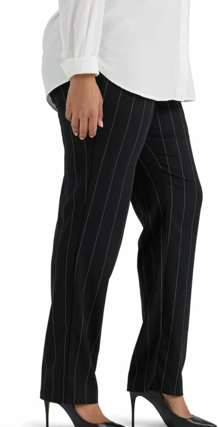 Lee Women's Plus Size Straight Leg Pants - Wrinkle Free & Relaxed Fit Comfort
