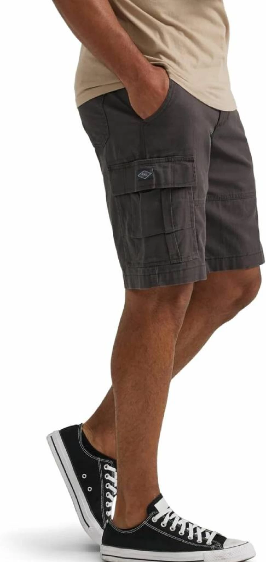 Lee Men's Extreme Motion Relaxed Fit Cargo Shorts with Multiple Pockets