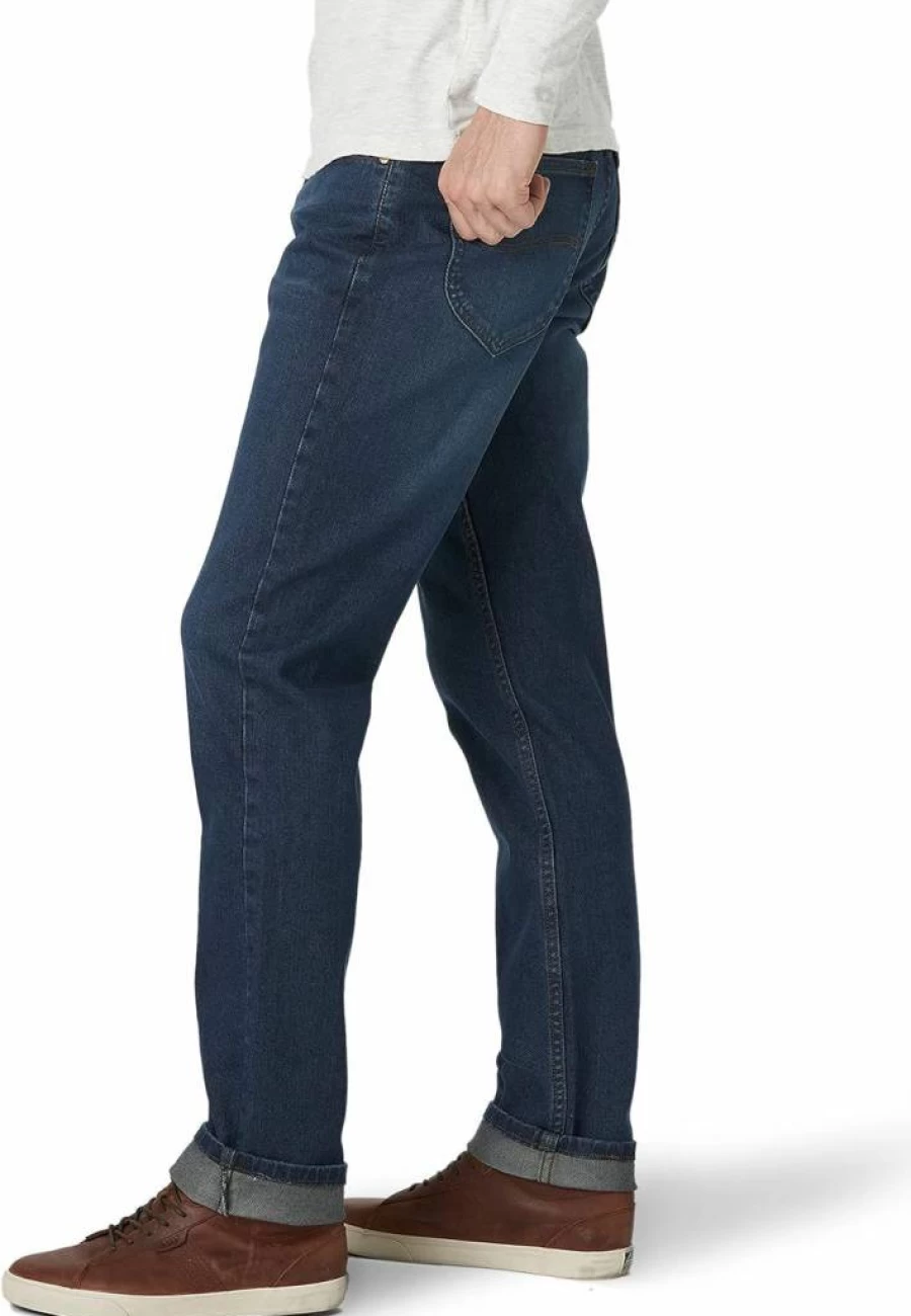 Lee Men's Athletic Taper Jeans - Legendary Fit Stretch Denim Pants for Comfort & Style