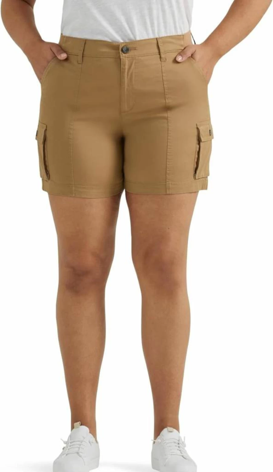 Lee Women's Plus Size Flex-To-Go Cargo Shorts - Ultra Lux Comfort & Stretch