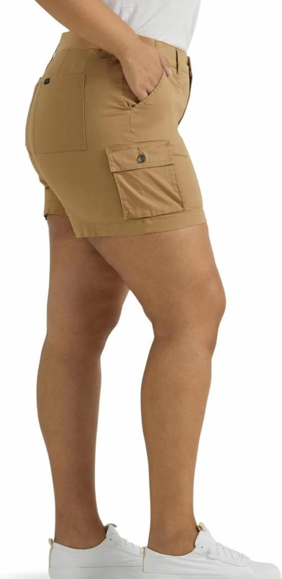 Lee Women's Plus Size Flex-To-Go Cargo Shorts - Ultra Lux Comfort & Stretch