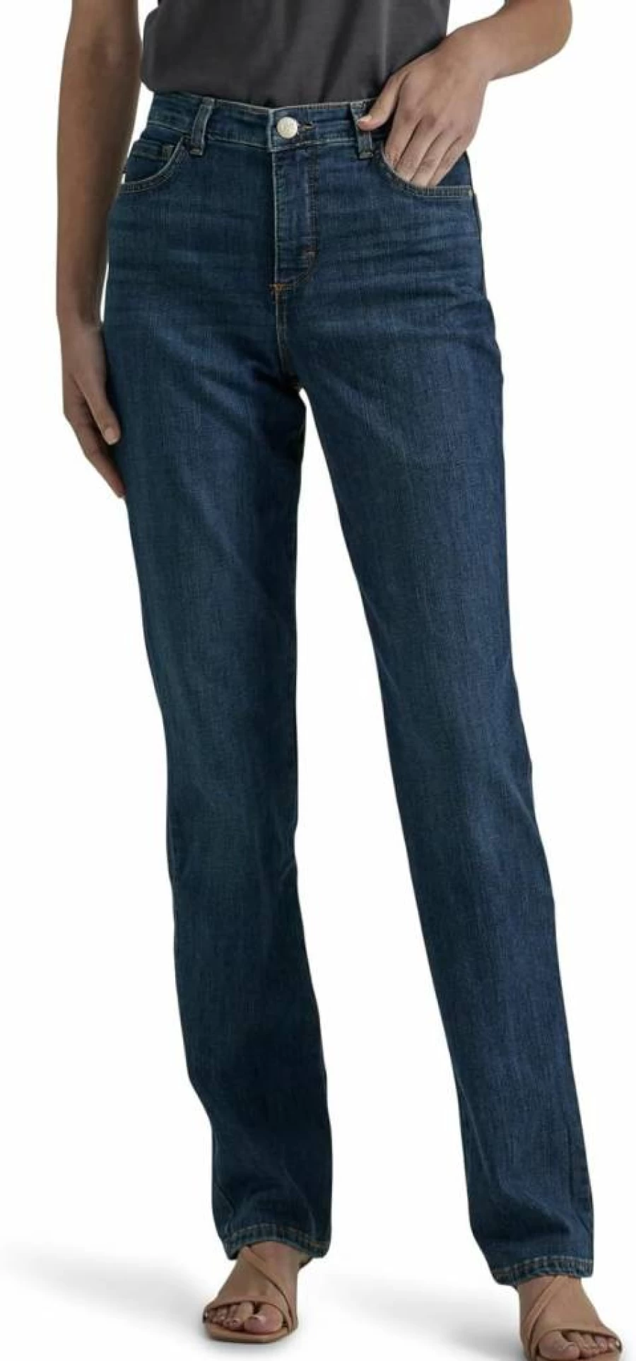 Lee Women's Monroe Straight Leg Jeans - Classic Relaxed Fit for Comfort & Style