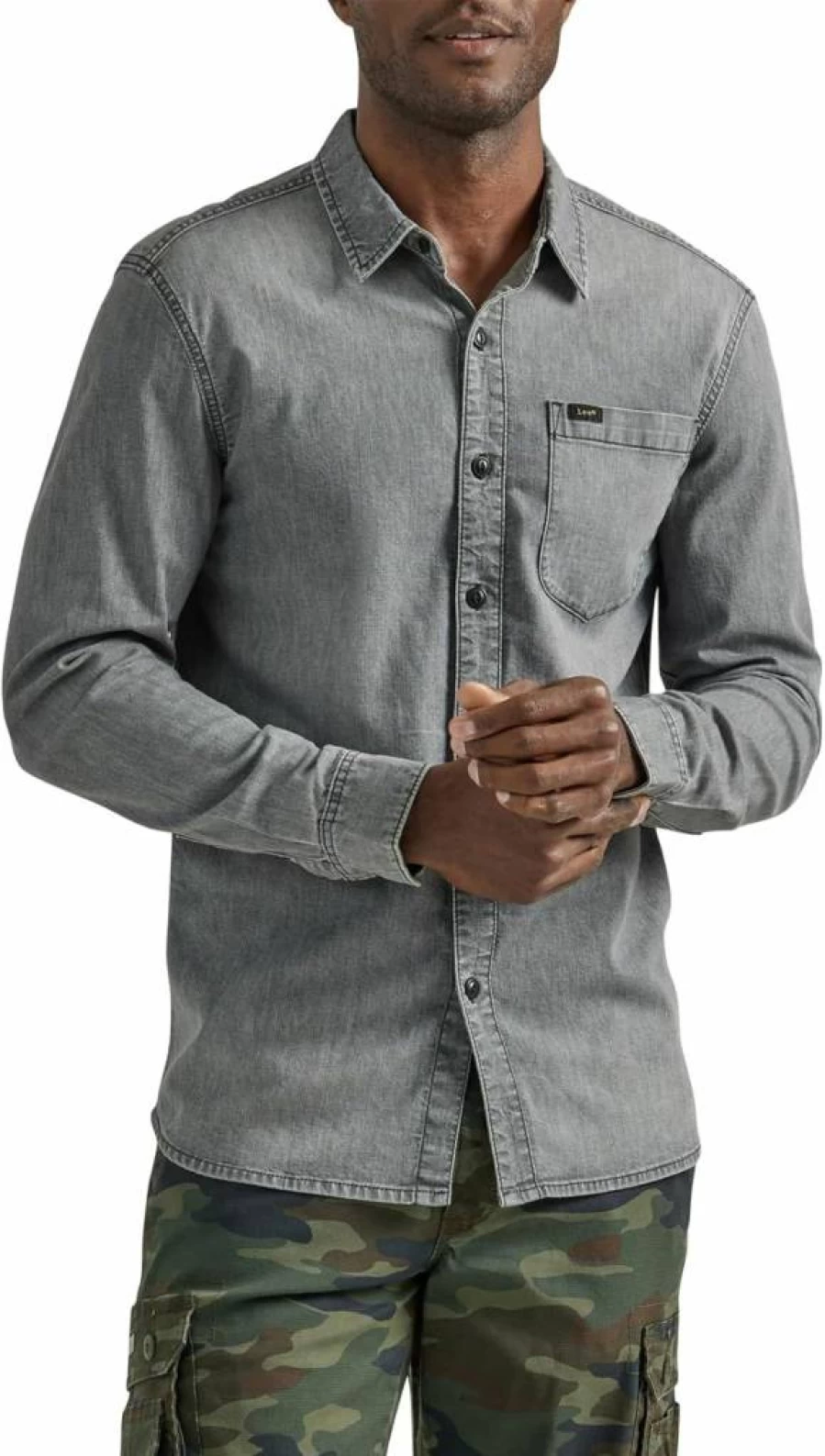 Lee Men's Classic Fit Long Sleeve Casual Shirt - Comfortable All-Purpose Top