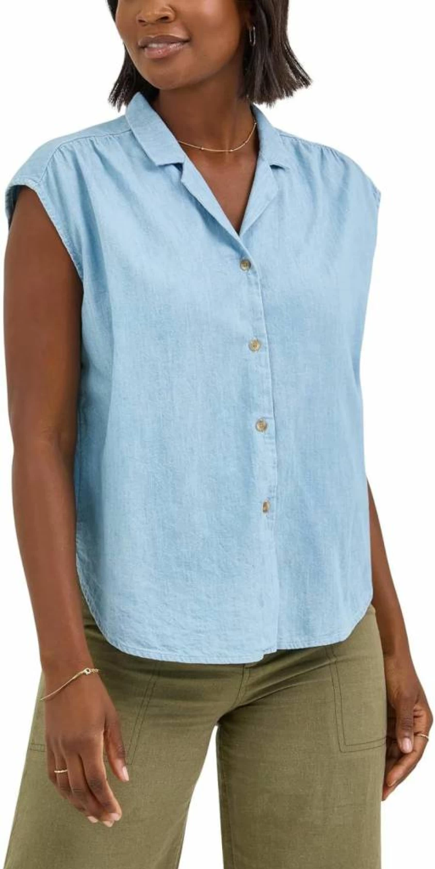 Lee Women's Classic Cap Sleeve T-Shirt - Comfortable Casual Short Sleeve Top