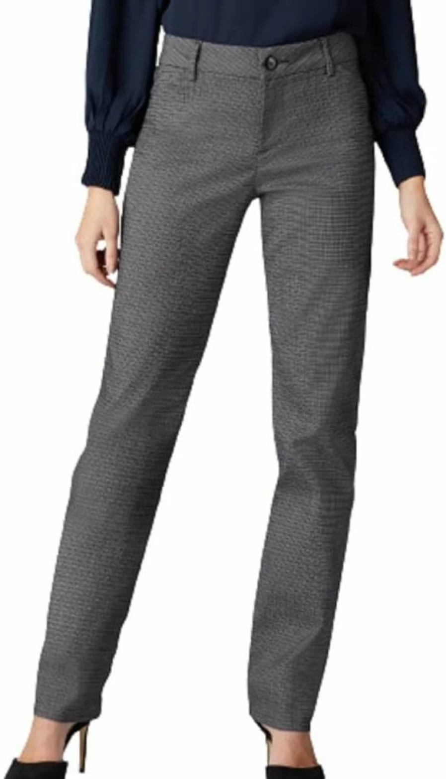 Lee Women's Petite Straight Leg Pants - Wrinkle Free & Relaxed Fit Comfort