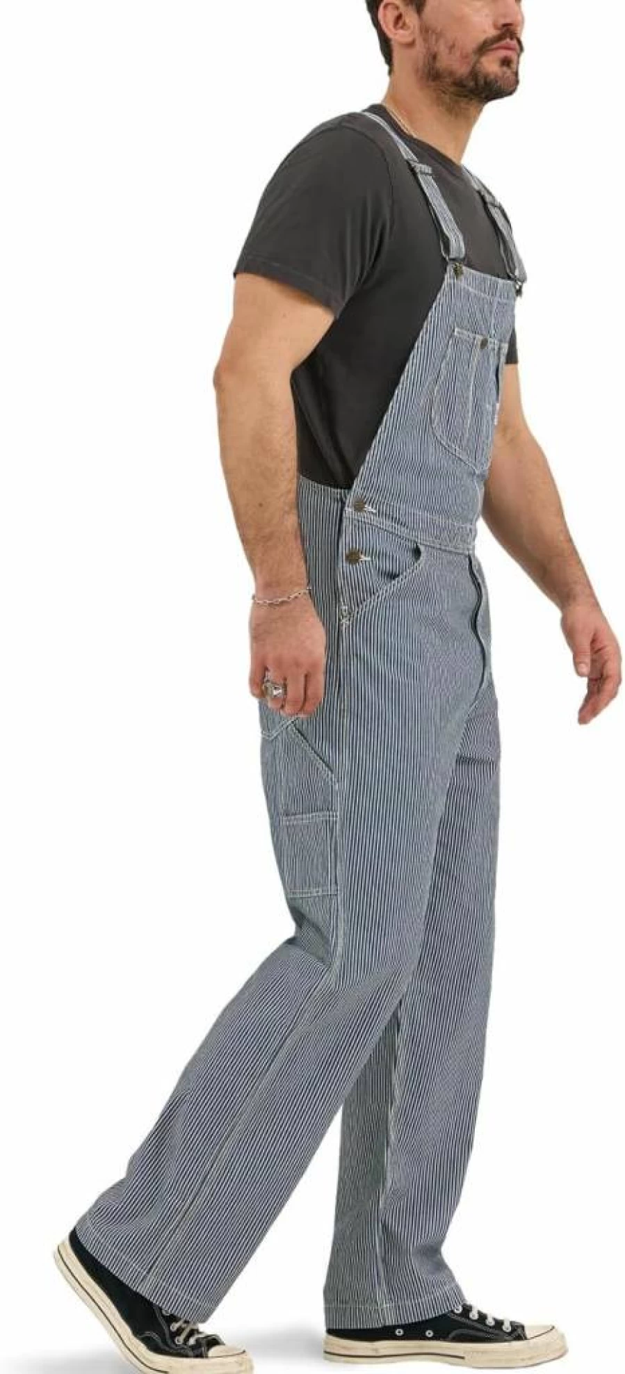 Lee Men's Durable Workwear Bib Overalls - Heavy Duty Denim Overalls for Work & Utility