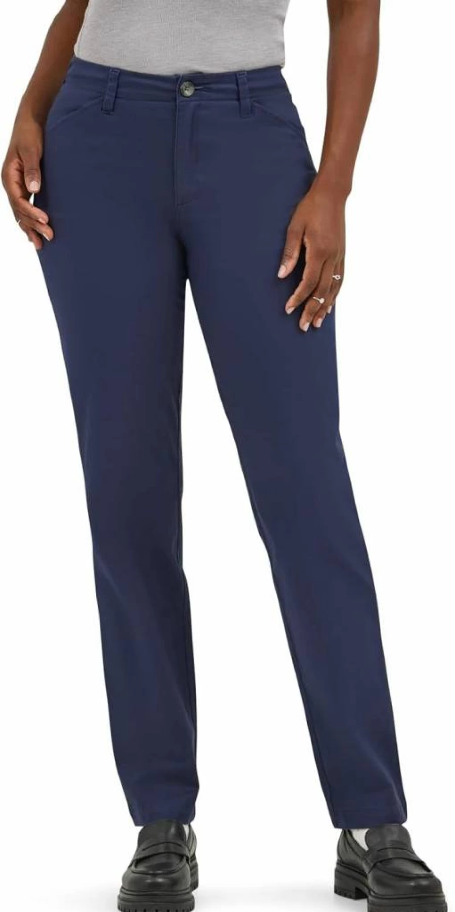 Lee Women's Classic Fit Chino Pants - Comfortable & Stylish Casual Trousers