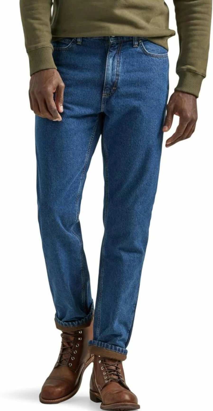 Lee Men's Relaxed Straight Fit Jeans - Classic Comfort Denim Pants