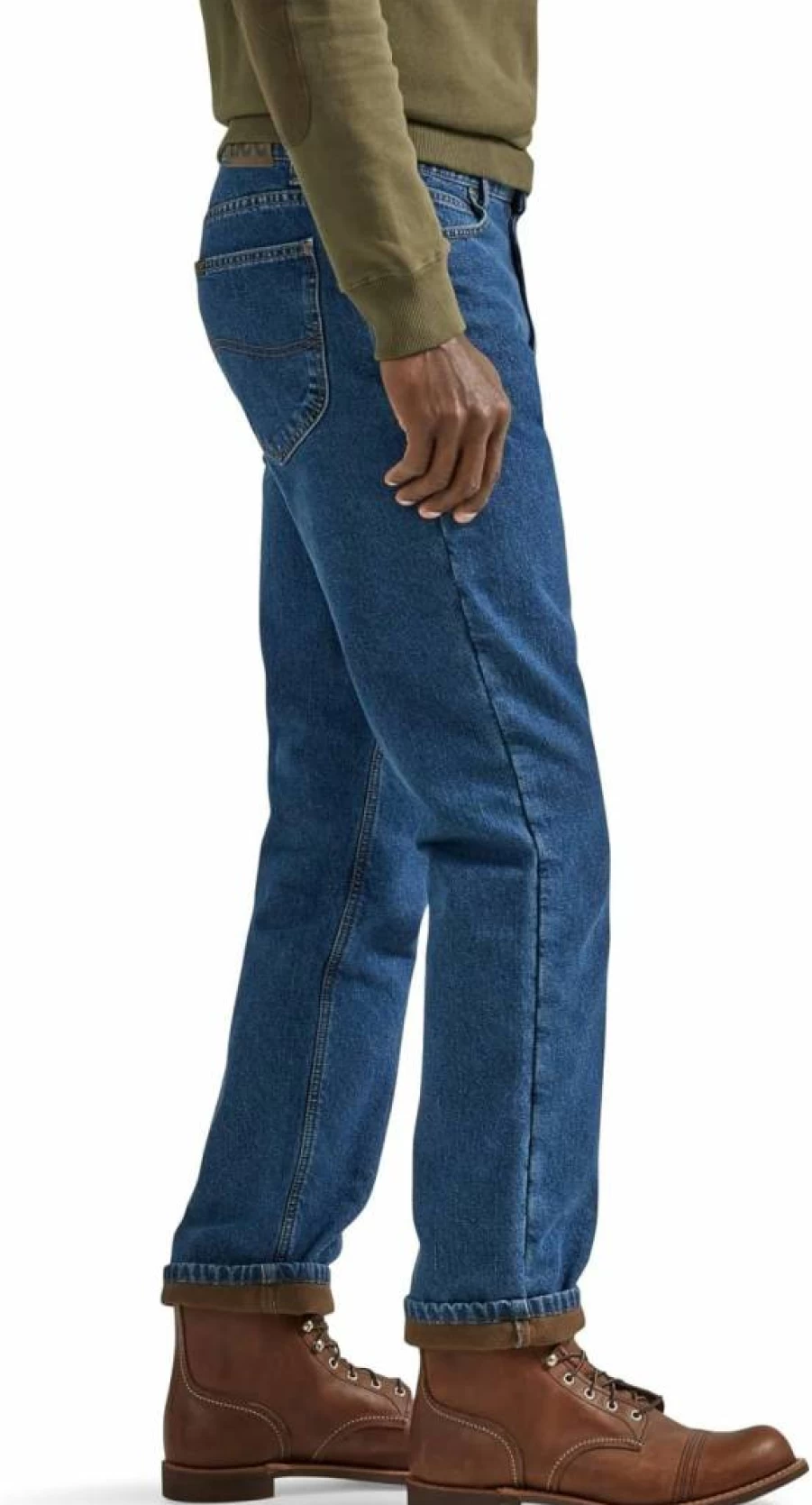 Lee Men's Relaxed Straight Fit Jeans - Classic Comfort Denim Pants