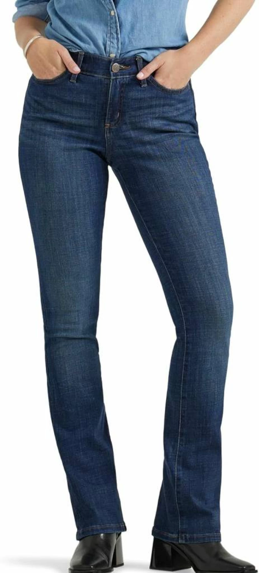 Lee Women's Ultra Lux Comfort Flex Motion Bootcut Jeans - Stretch Denim Pants for Women