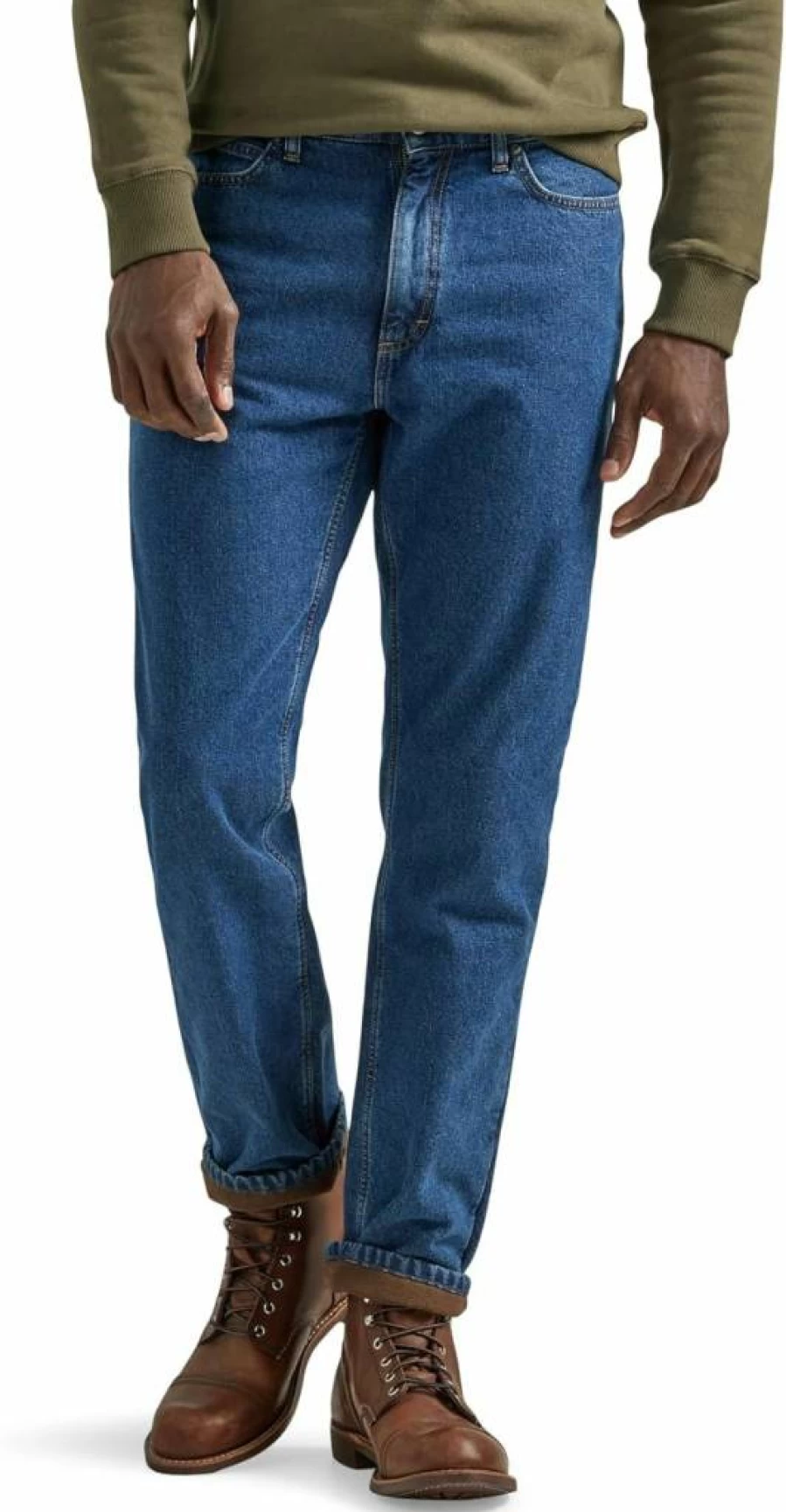 Lee Men's Relaxed Straight Fit Jeans - Classic Comfort Denim Pants for Men