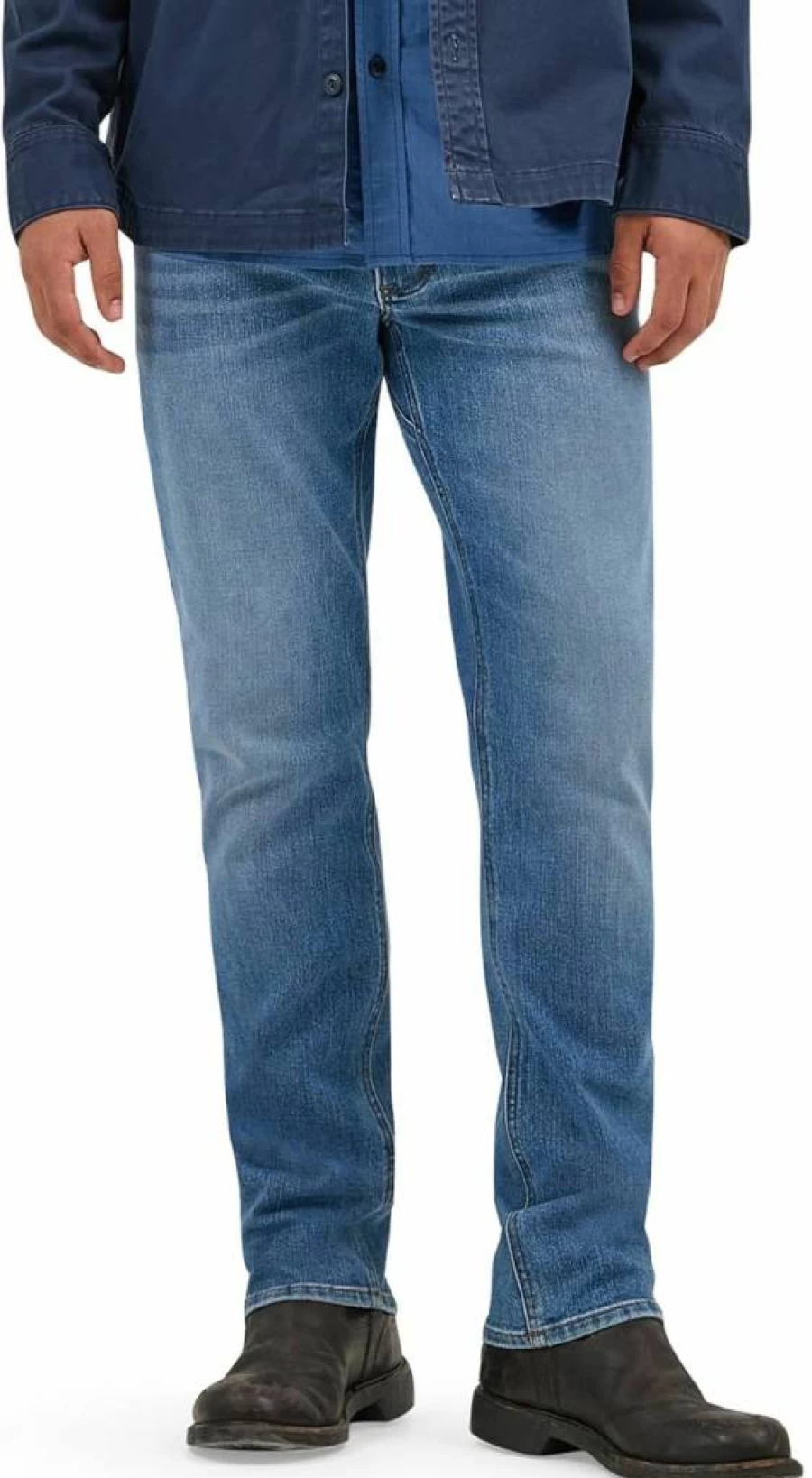 Lee Men's X-Move Regular Straight Fit Stretch Denim Jeans for Comfort & Mobility