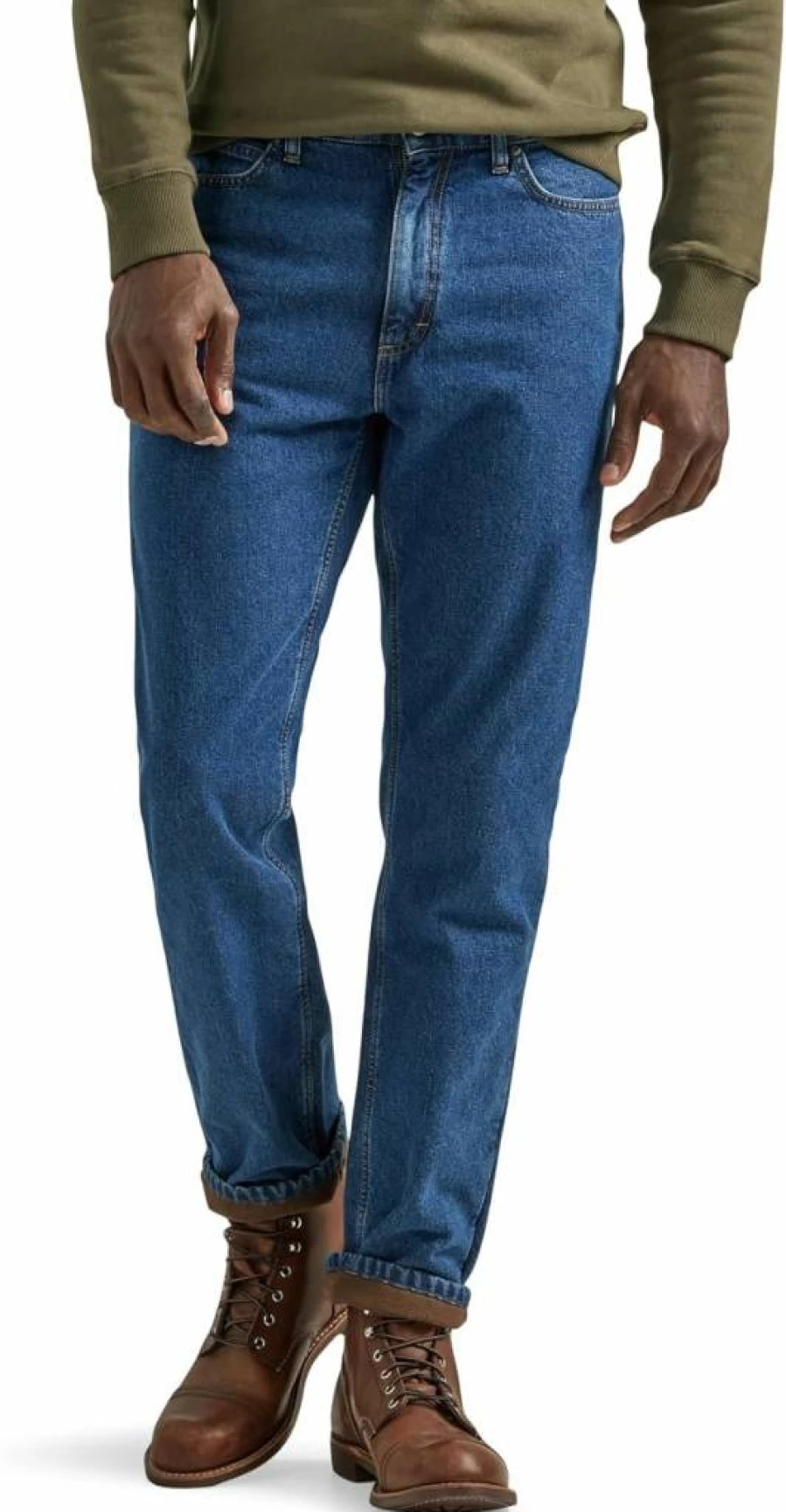 Lee Men's Relaxed Straight Fit Jeans - Classic Comfort Denim Pants for Casual Wear