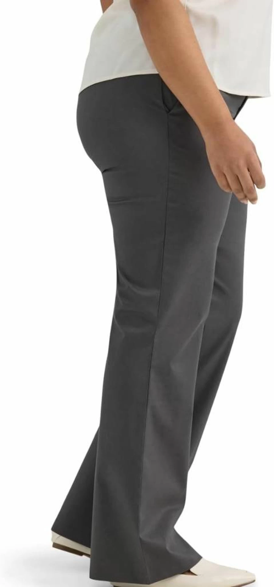 Lee Women's Plus Size Bootcut Pants - Mid Rise Wrinkle-Free Comfort Fit Denim Trousers