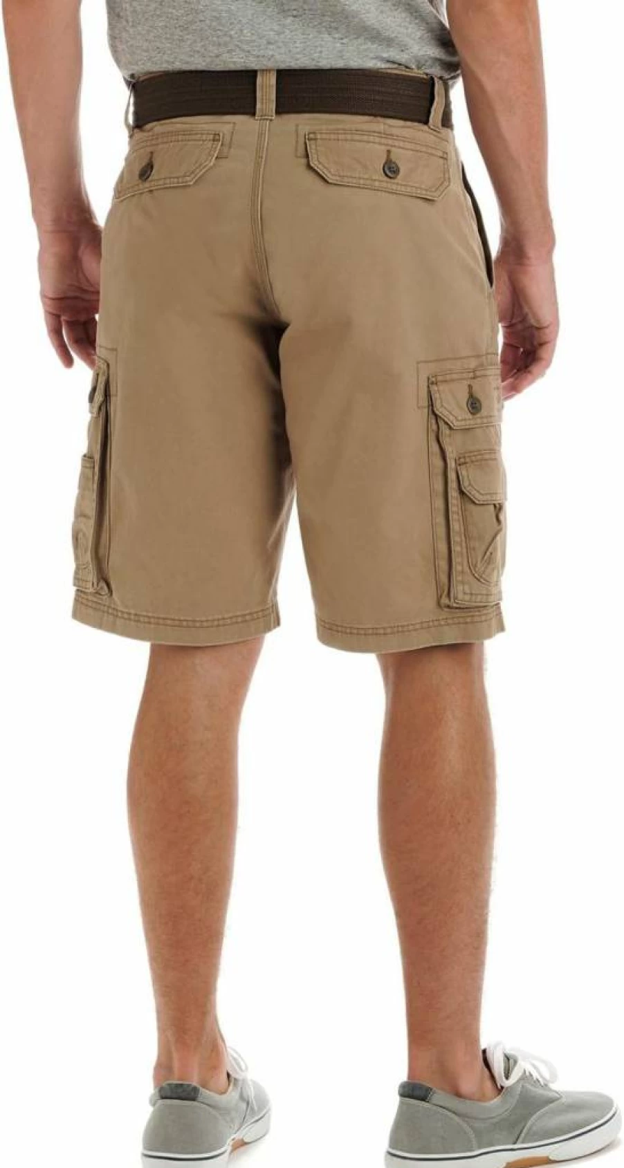 Lee Men's Big & Tall Wyoming Cargo Shorts with Belt, Durable & Comfortable Casual Wear
