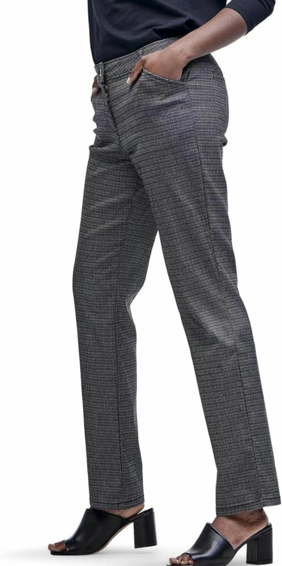Lee Women's Straight Leg Relaxed Fit Comfortable All-Day Wear Pants