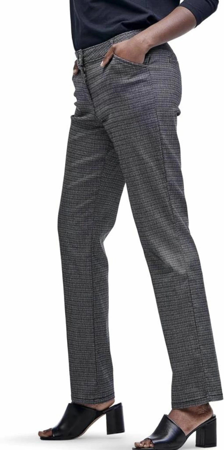 Lee Women's Straight Leg Relaxed Fit Comfortable All-Day Wear Pants