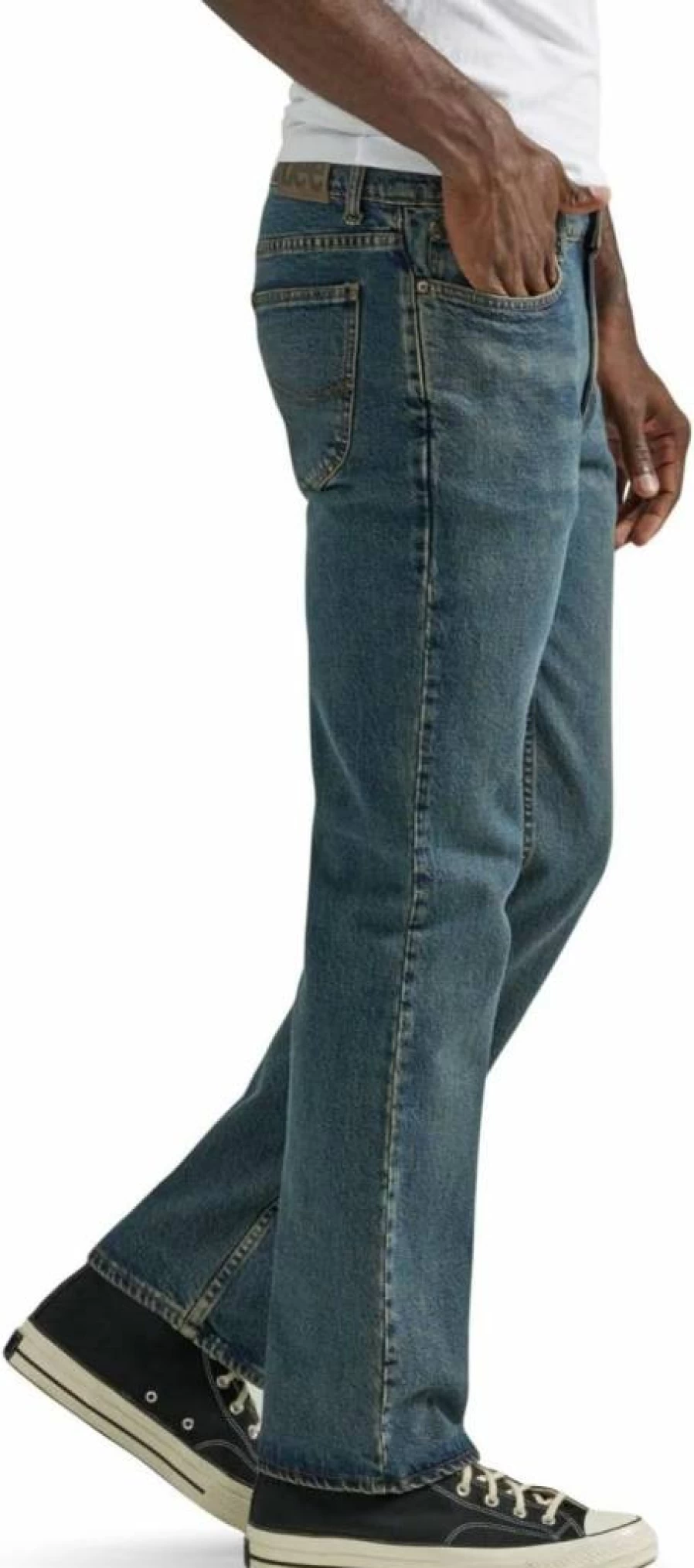 Lee Men's Regular Fit Bootcut Jeans - Classic Denim Pants for Men