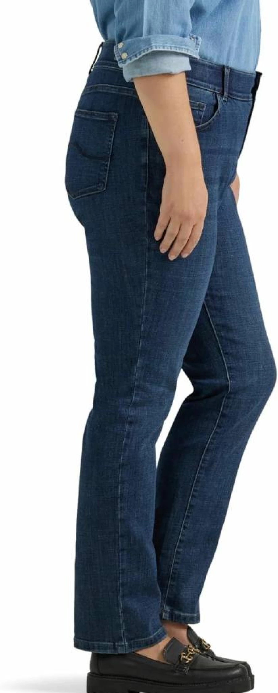 Lee Women's Plus Size Straight Leg Jeans - Ultra Lux Comfort & Flex Motion Fit