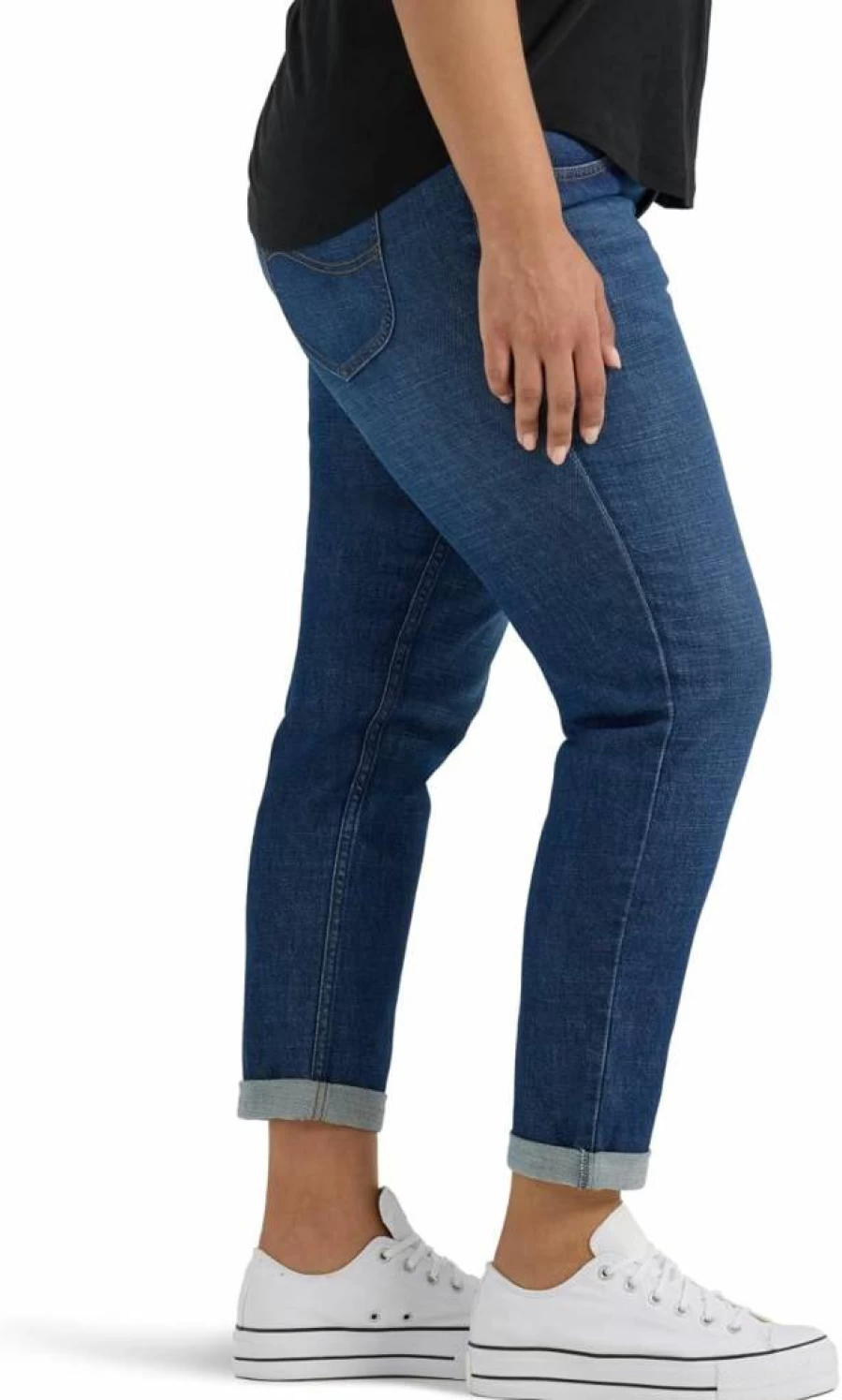 Lee Women's Plus Size Vintage '90s High Waisted Tapered Jeans - Classic Fit Tapered Leg Denim Pants
