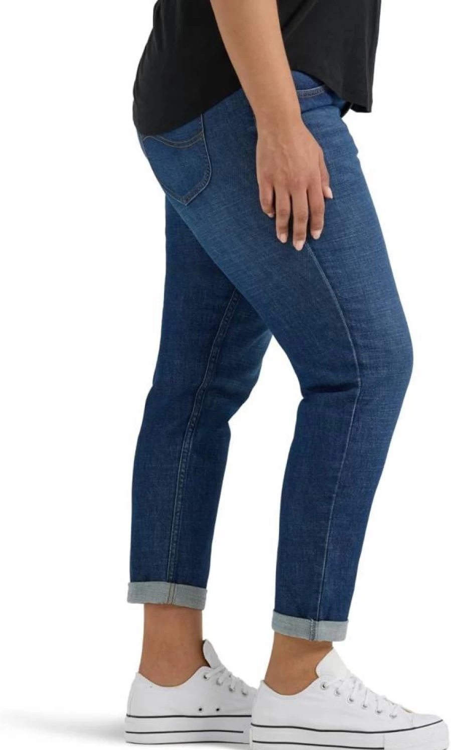Lee Women's Plus Size Vintage '90s High Waisted Tapered Jeans - Legendary Fit Mid Rise Taper Jean