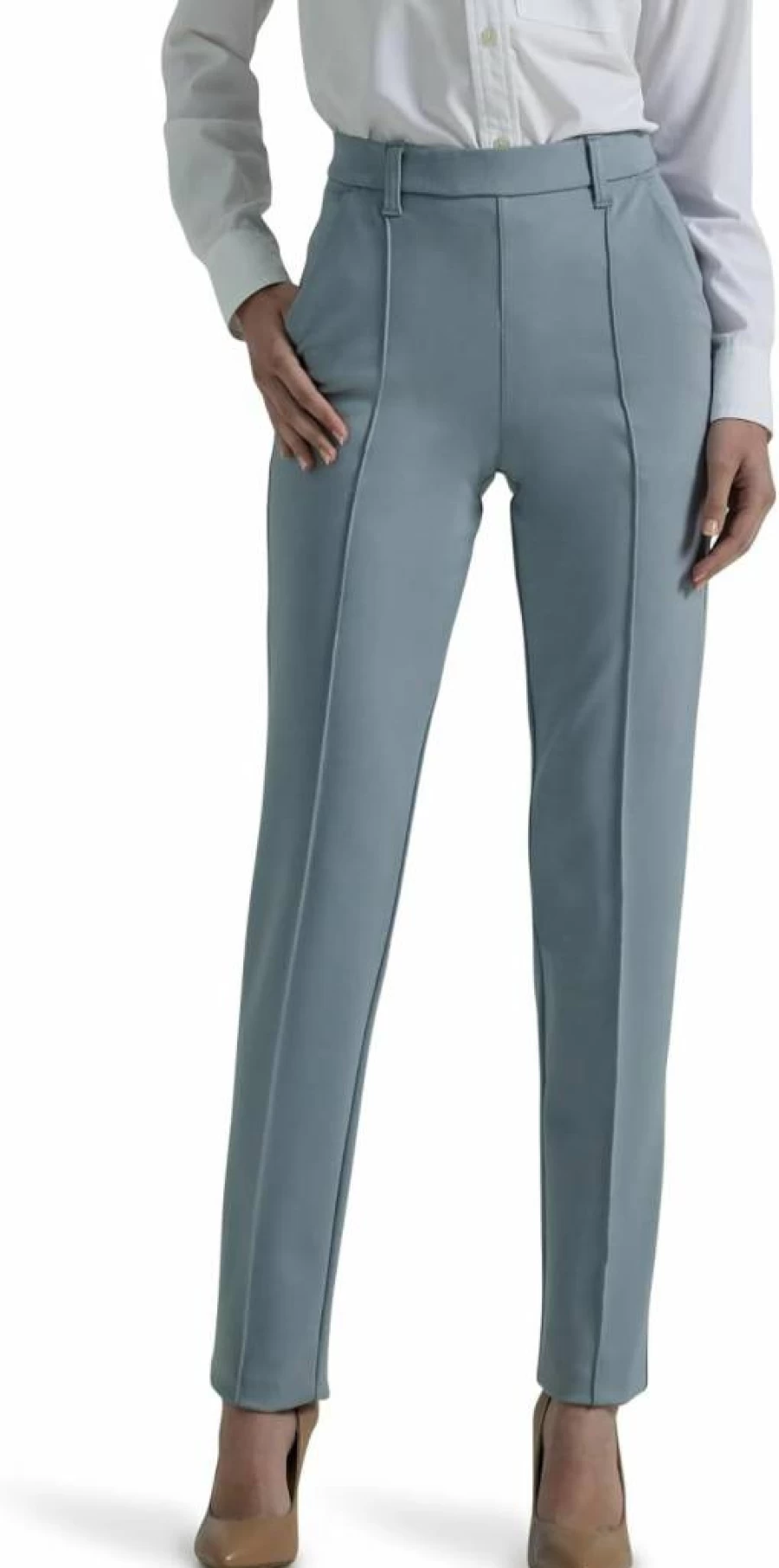Lee Women's Ultra Lux Comfort Straight Leg Pants - Soft Everyday Wear Stretch Denim